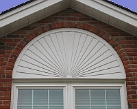 Half-round window trim